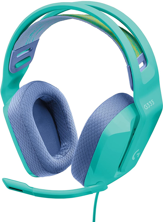 Logitech G335 Gaming Headset Mint - Auriculares con Cable y Conector de Audio de 3.5mm