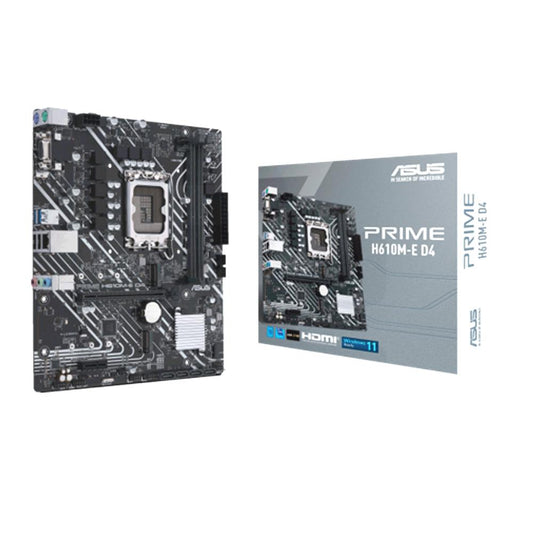 ASUS Placa Madre PRIME H610M-E D4 CSM, DDR4, Intel LGA 1700, mATX