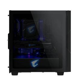 Gabinete AORUS C300 Mid Tower Negro: Elegancia y Rendimiento con Vidrio Templado para ATX, MicroATX, Mini-ITX