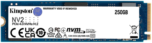 SSD Kingston NV2 250GB M.2 - Alta Velocidad PCIe 4.0x4 NVMe, Ideal para Laptops y PCs SF