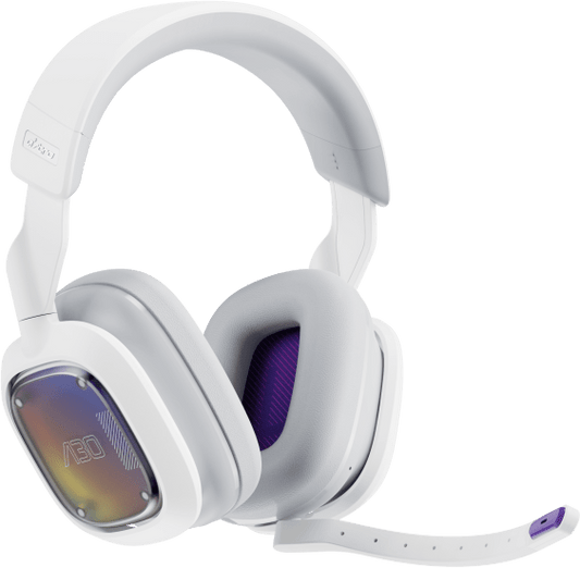 Logitech A30 Headset - Blanco/Morado para Xbox