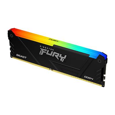 Kingston FURY Beast RGB NEW 8GB DDR4 3600MHz Memory - Rendimiento de Alta Velocidad y Efectos RGB Personalizables