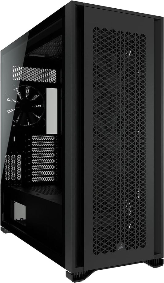 Gabinete Corsair 7000D AIRFLOW Full Tower Negro: Espacio y Elegancia con Vidrio Templado para ATX y más
