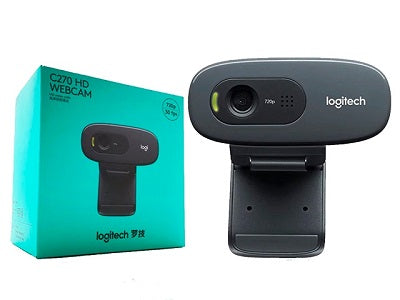 Logitech Webcam C270 HD720p con Micrófono y Clip para Monitor - Videoconferencias en Alta Definición