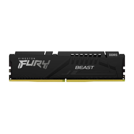 Memoria RAM Kingston Fury Beast Black DDR5 16GB - Potencia y Eficiencia para tu Sistema